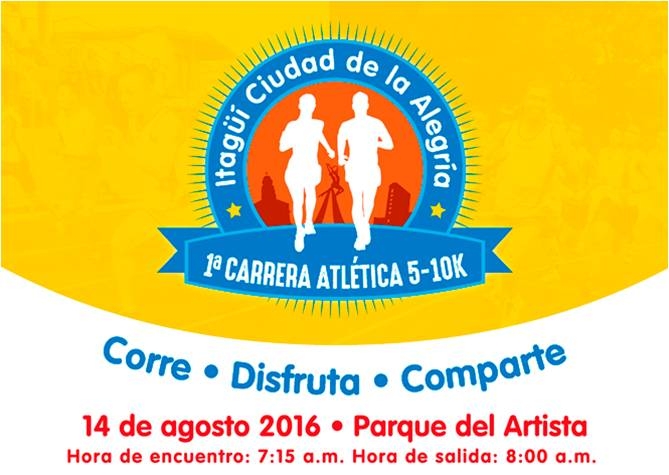 Itagüí realizará el domingo 14 de agosto su primera carrera de atletismo 5k y10k