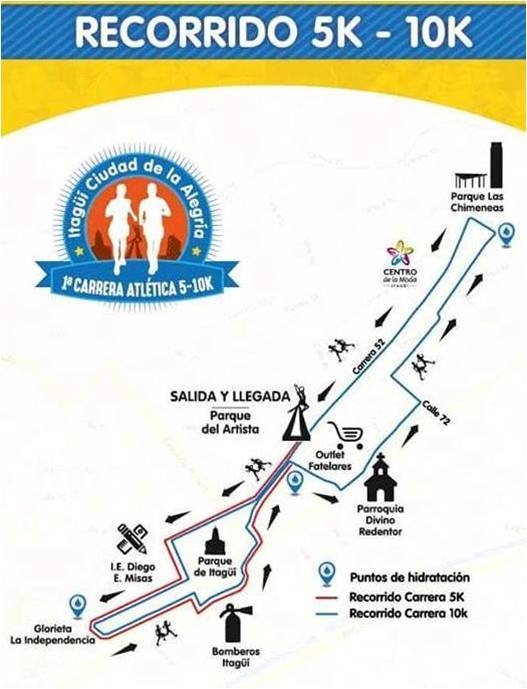 Itagüí realizará el domingo 14 de agosto su primera carrera de atletismo 5k y10k