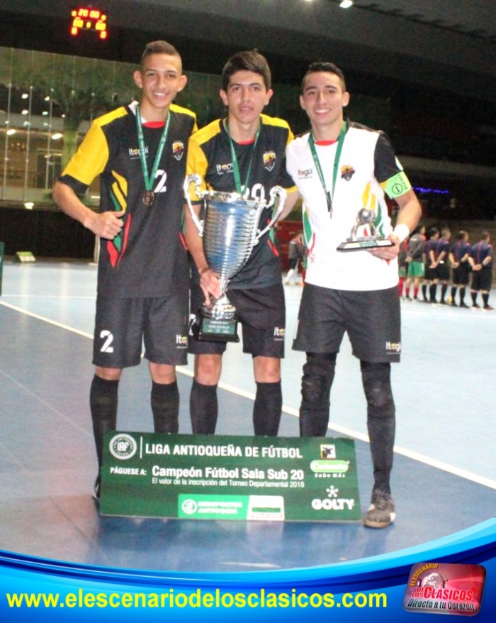 Itagüí Campeón en futsala sub 20 de liga